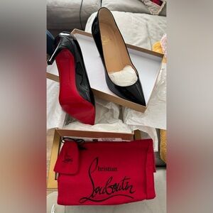 Christian Louboutin Pigalle 85 Black Pumps size 7